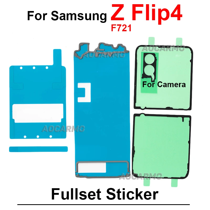 Back Cover Adhesive For Samsung Galaxy Z Flip 4 Flip4 F721 LCD Screen + Rear Sticker Tape Glue