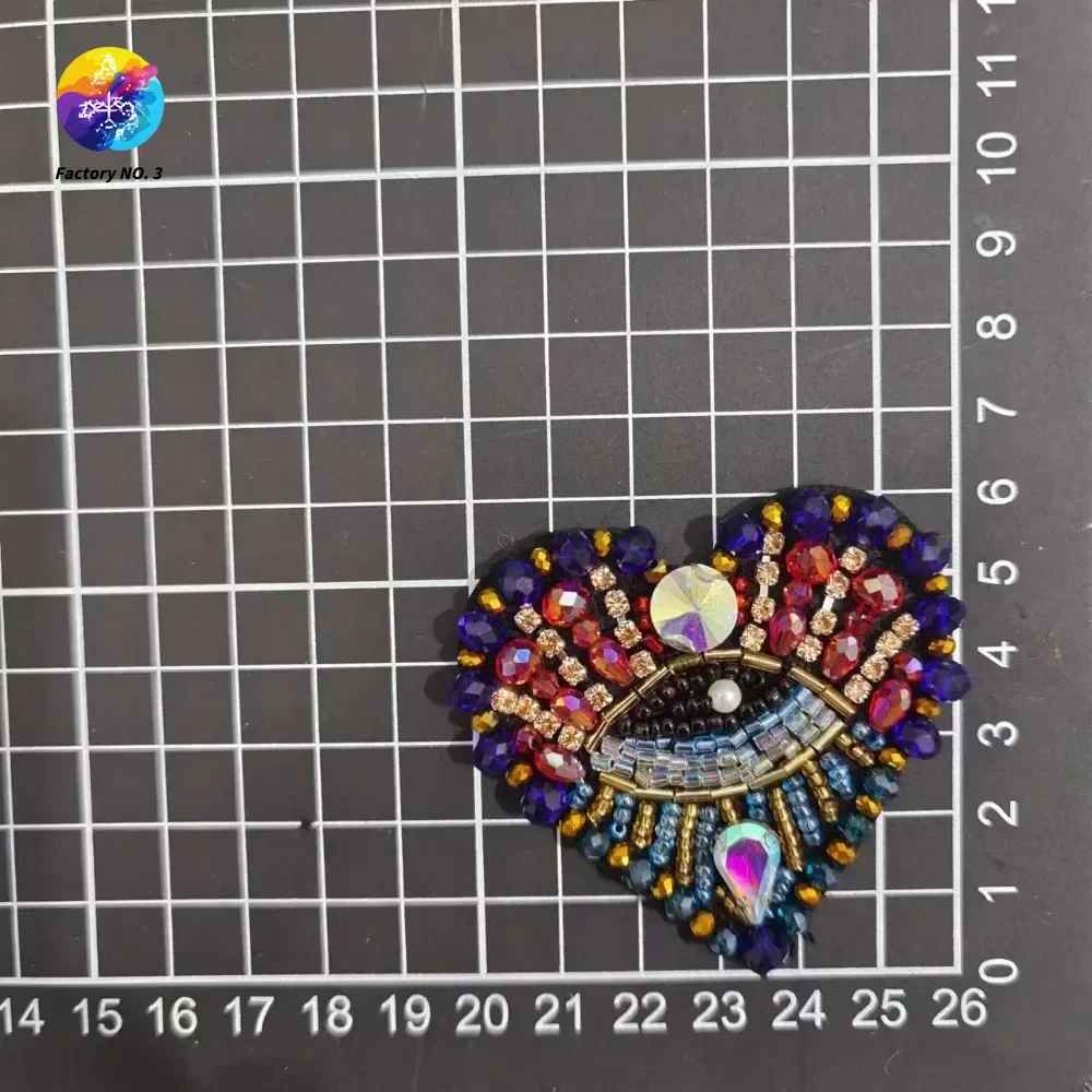 

Цветные ромбовидные рисовые бусины, тканевые наклейки из бисера, новые ручные цветные наклейки с водной любовью, одежда, обувь, шапки и сумки