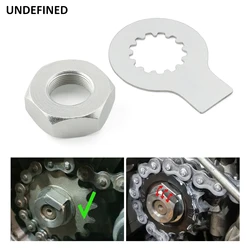 Silver Steel Motorcycle Front Sprocket Nut And Washer Lock Kit Fits For YAMAHA YZF FZ1 FZS 1000 FAZER TDM 900 R1 1998-2006
