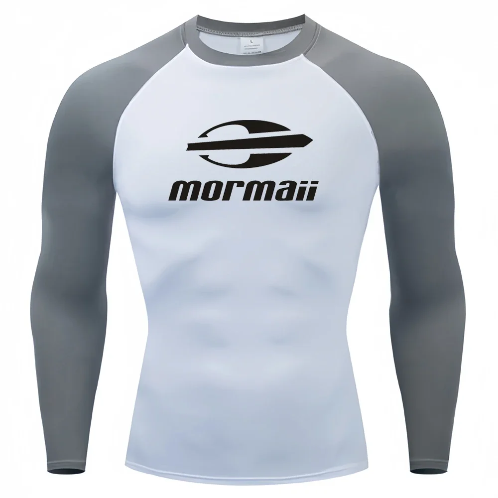 Surfing pływanie nurkowanie t-shirty obcisłe z długim rękawem Rash Guard stroje kąpielowe męska ochrona UV odzież surfingowa plaża Floatsuit topy