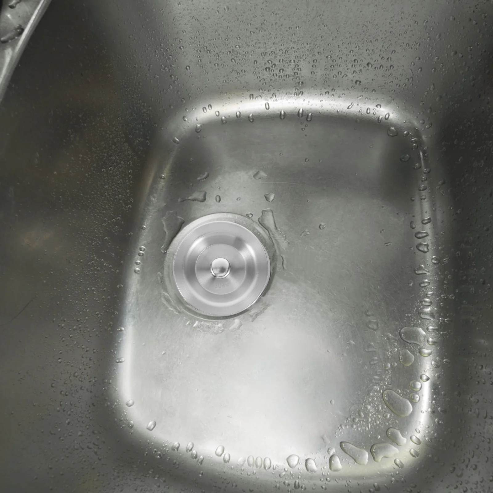 

Stainless Steel Sink Drain Cover Water Basin Stopper Lid Leak Proof Odor Blocking Easy Clean For Home Kitchen Bathroom