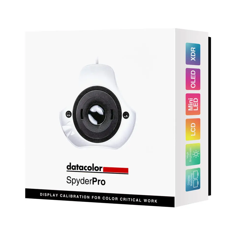 Datacolor SpyderPro Advanced Colorimeter Light Meter Display Calibration System Portable Plastic Universal Compatibility