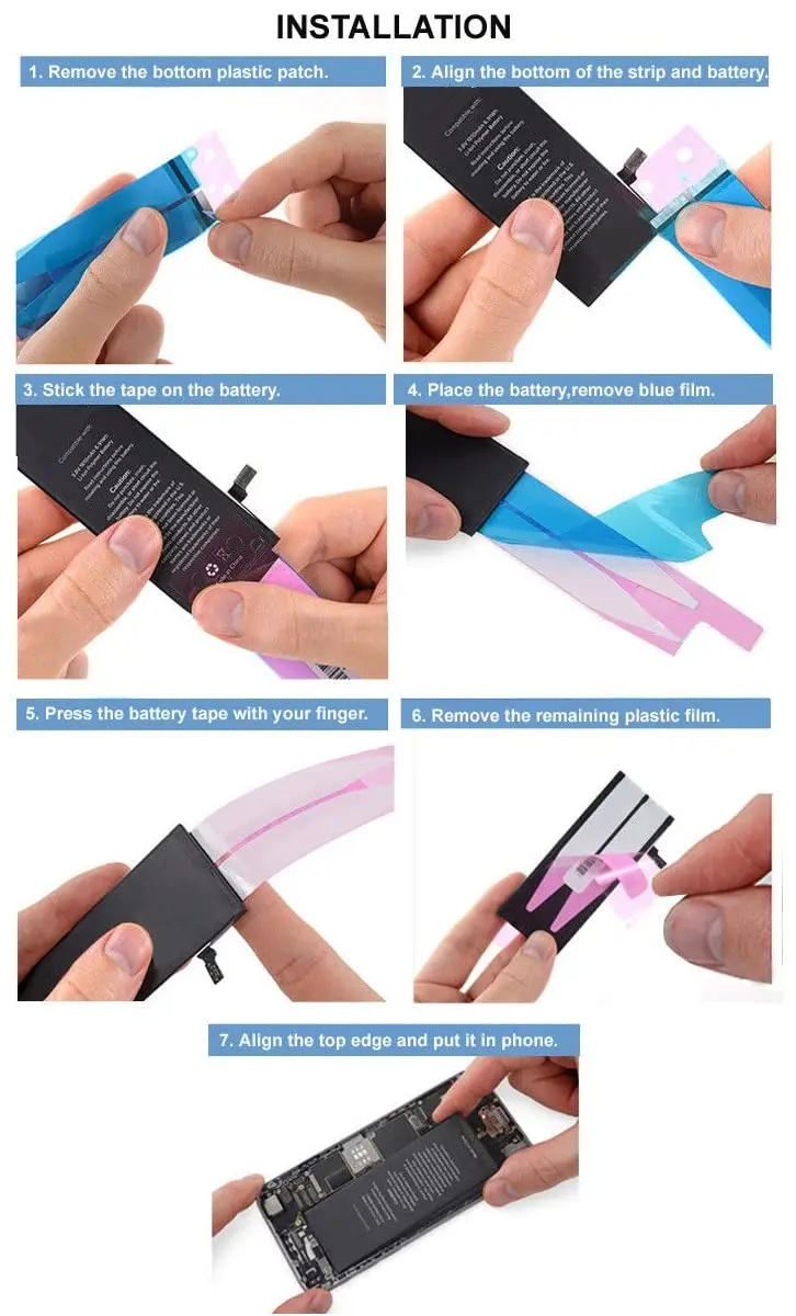 2 Stück/Set Wasserdichtes Klebeband Batterie-Aufkleber Reparatur-Set für iPhone 11 12 13 14 15 Mini Plus Pro Max Bildschirmrahmen-Dichtung – Detail 3