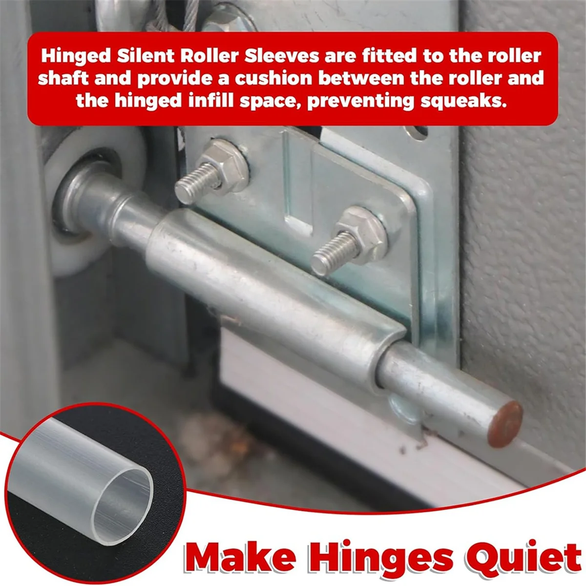 20 Set Lengan Rol Tenang Engsel Pintu Garasi, untuk Mobil RV GarageJAS