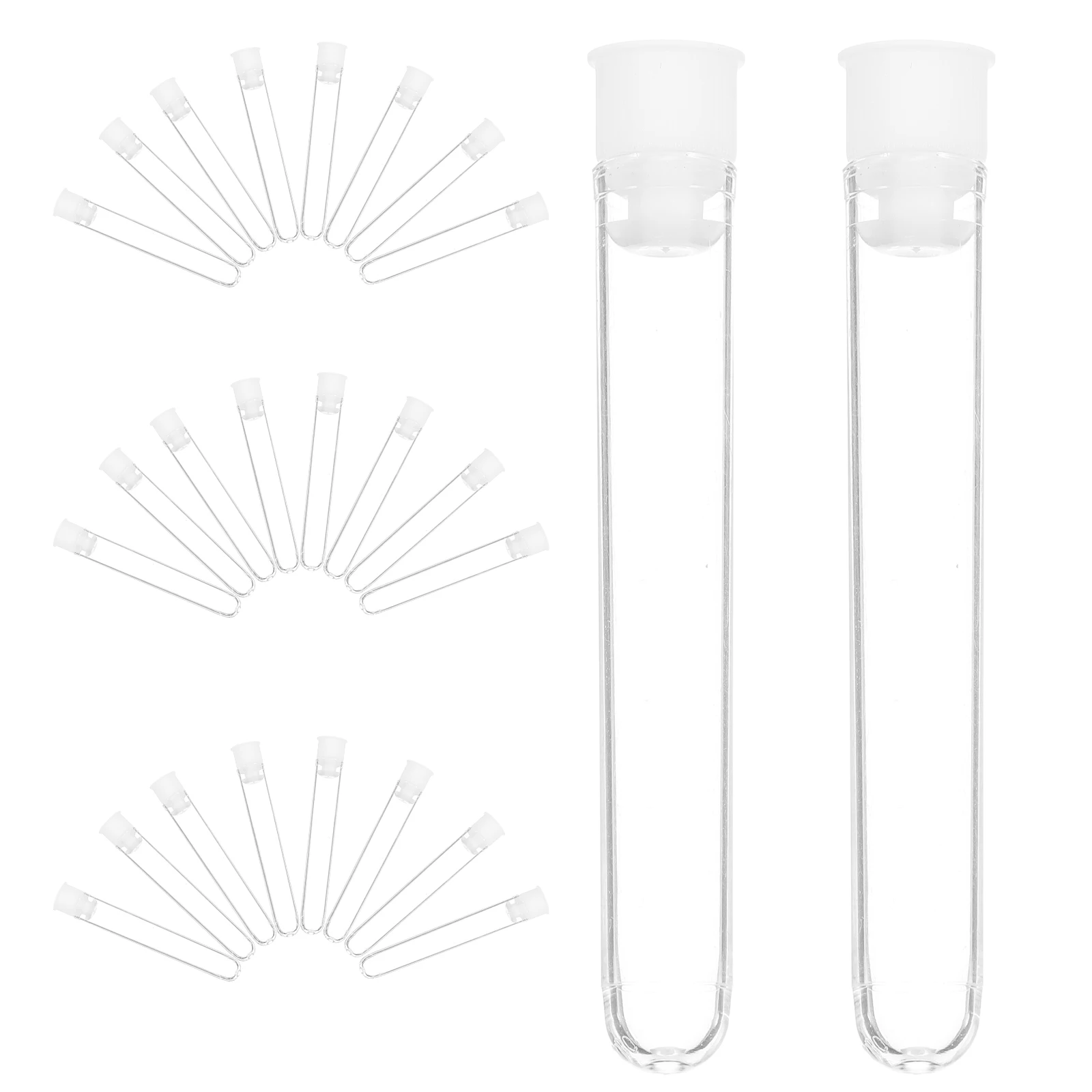 

50 Pcs Storage Bottle Needles Holder Embroidery Tube Plastic Protective Case Box Empty Transparent Container for Organize