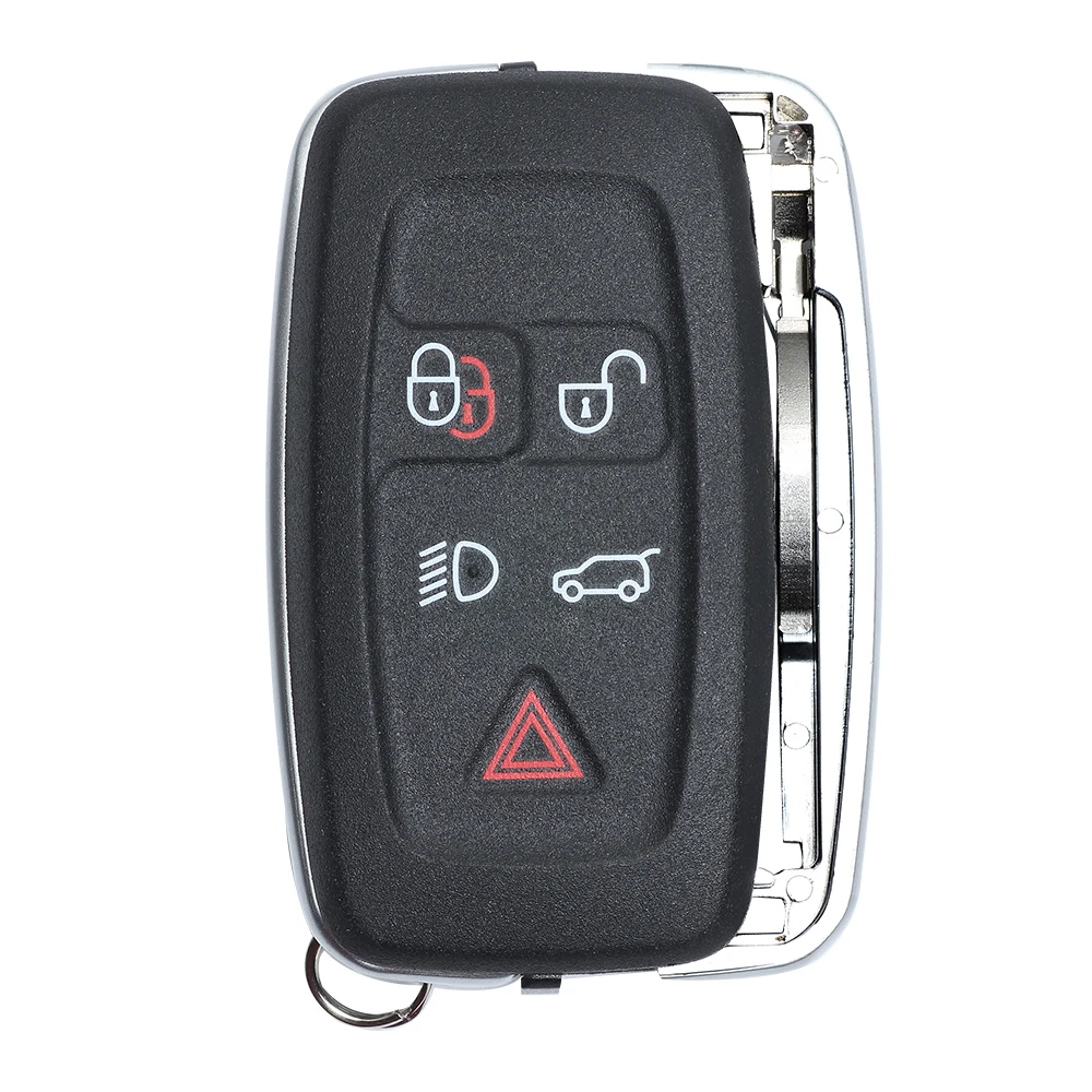 DIYKEY 5 Button Lock Unlock Remote Low Beam Key For Land Rover Range Rover Sport 2010-2012 Trunk Panic Fob Case Shell # LR052905