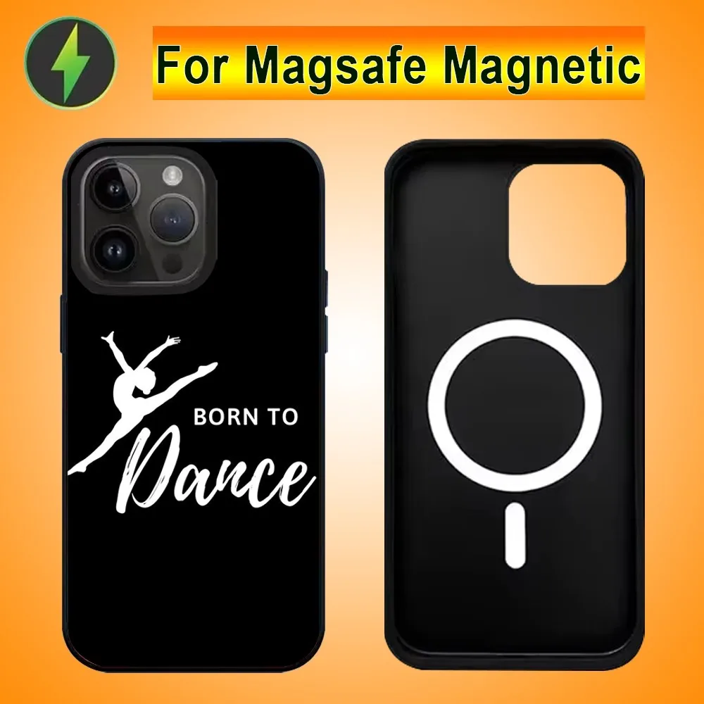 Dance Ballerina Ballet Dancing Phone Case For IPhone 15 14 13 16 Pro Max 11 12 Alex Mirror For Magsafe Wireless Charging Cover