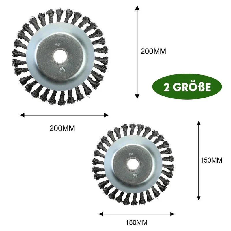 Débroussailleuse à roue en acier pour jardin, tondeuse à gazon, débroussailleuse, débroussailleuse, débroussailleuse, débroussailleuse