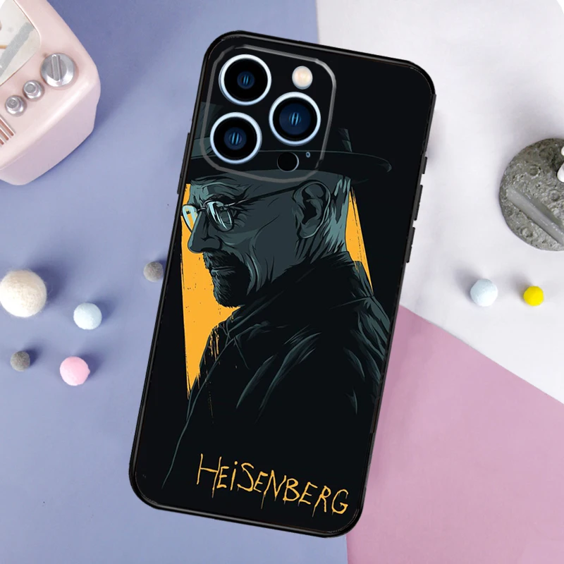 Heisenberg Breaking Bad Case For iPhone 16 15 13 12 11 14 Pro Max Mini X XR XS Max Plus Bumper Back Cover