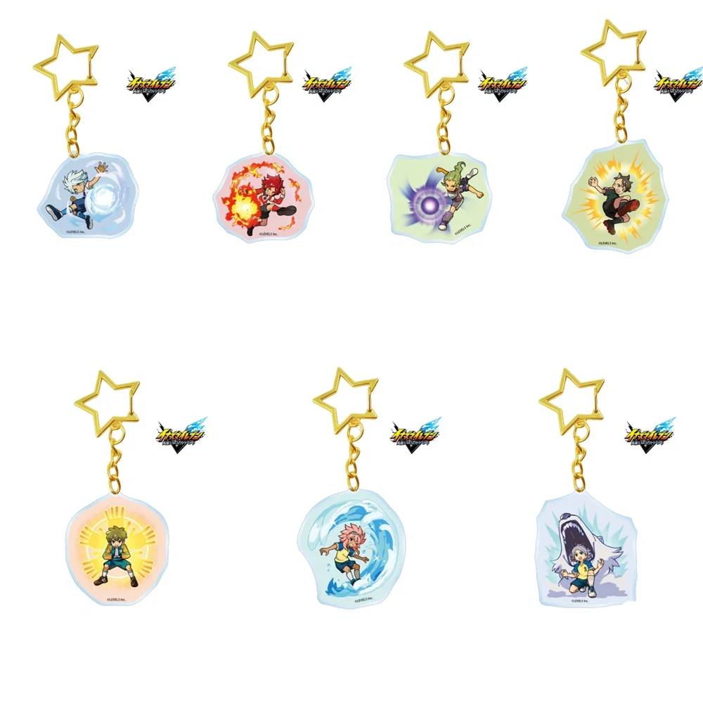 6cm Hot  Anime INAZUMA ELEVEN Victory  Acrylic Stand Model Cosplay Charm Characters Ornament Accessories Goods  Collection Gifts