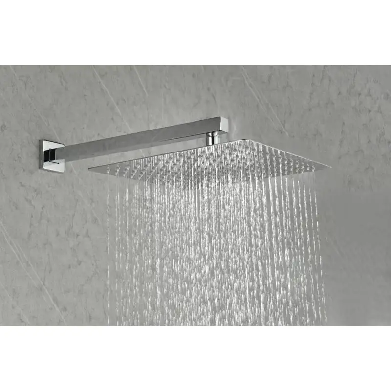 

Luxury Rain Shower System Wall Mounted Combo Set with Mixer Faucet