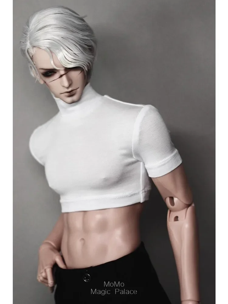 BJD Doll Hight Neck Basic Short T Shirt 1/4 MSD 1/3 Uncle ID75 Custom B388