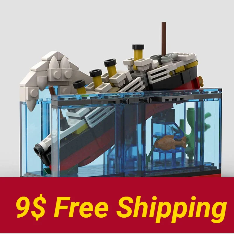 

Building block toys Titanic ship small particle MOC children's assembled science and technology educational toys