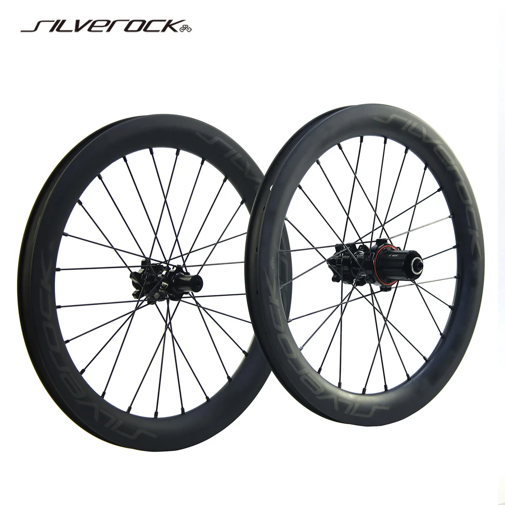 SILVEROCK SR36 Carbon Wheels 18in 355 Disc Brake 36mm Profile for Birdy Folding Bike Clincher Bicycle Wheelset