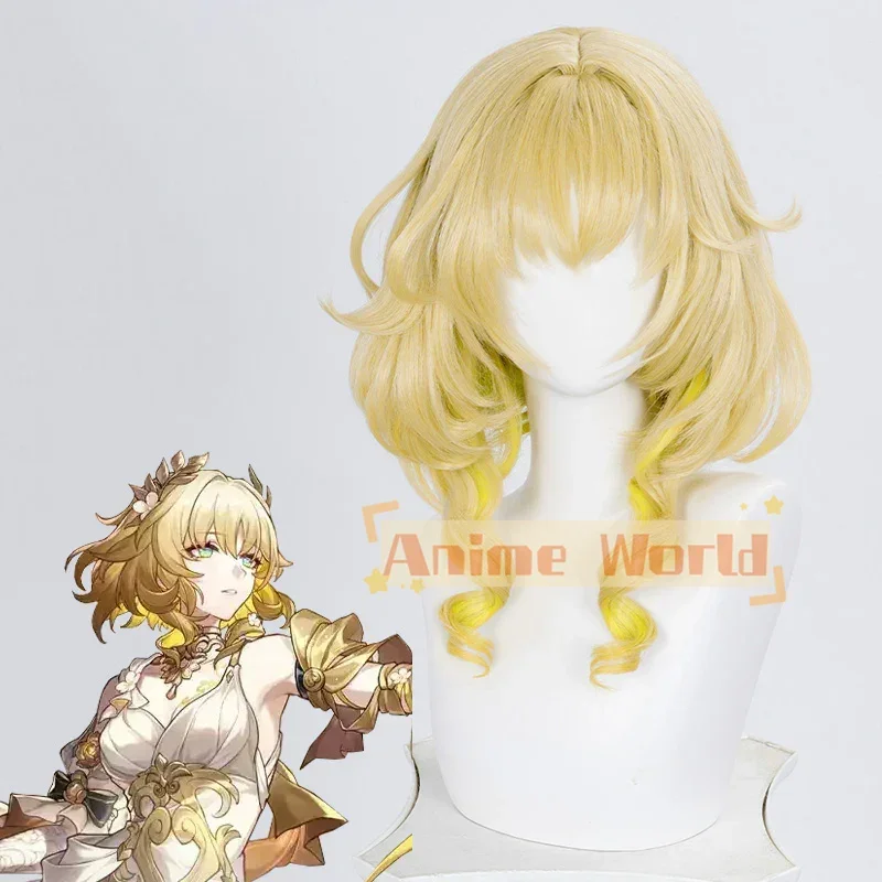 Honkai: Star Rail Aglaea Cosplay Wig Heat Resistant Synthetic Hair Wigs + Wig Cap