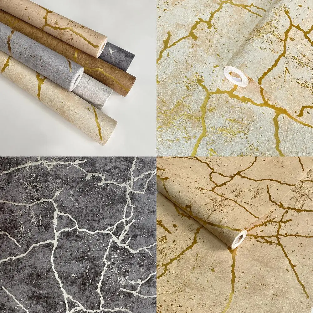 

Современные минималистичные обои с мраморной текстурой для спальни, гостиной, отеля, настенные водонепроницаемые утолщенные обои из ПВХ