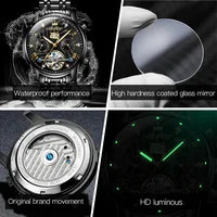 OLEVS Classic Men's Watches Tourbillon Multi-function Full Automatic Men Watch High end Male Wristwatches 4