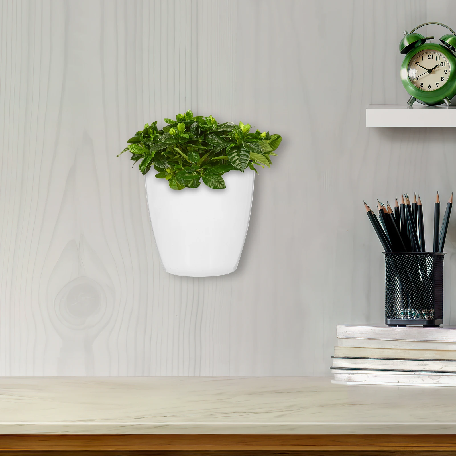 

7pcs Wall Hanging Flower Pot Self Watering Planters Indoor Plants Round Pot Creative Chlorophytum African Violet Planter