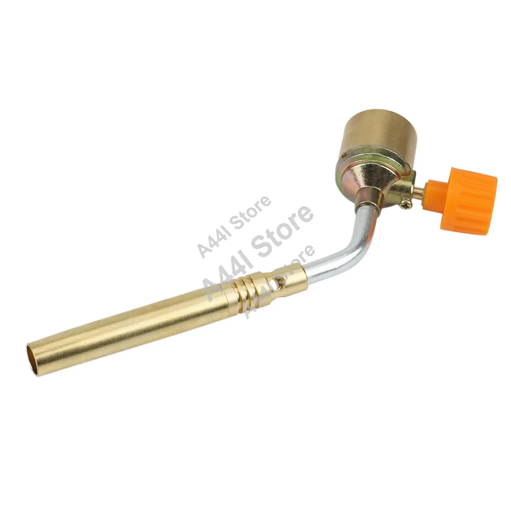 A44I-Brass MAPP, Propane Gas Torch, Automatic Ignition Trigger, Heating Welding Burner, Suitable For Camping And Welding