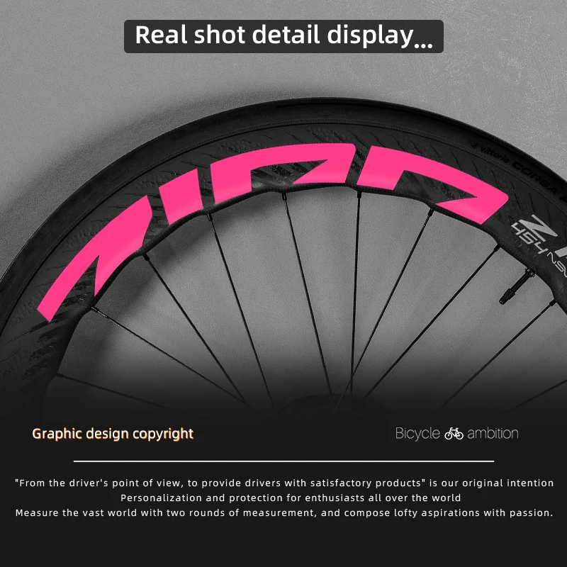 مناسبة لشارات عجلة دراجة الطريق ZIPP 454NSW الدقيقة وعجلة ألوان متعددة متاحة