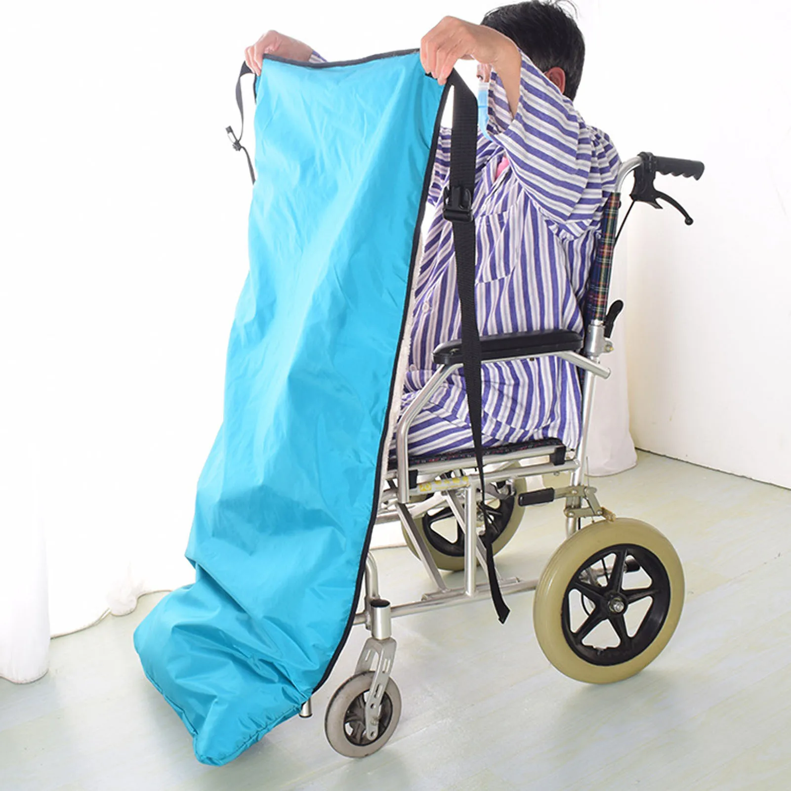 Wheelchair Blanket Thickened Waterproof Soft Washable Keep Warm Half Wrapped Blanket for Home Hospital Wheelchair Wrap Blanket