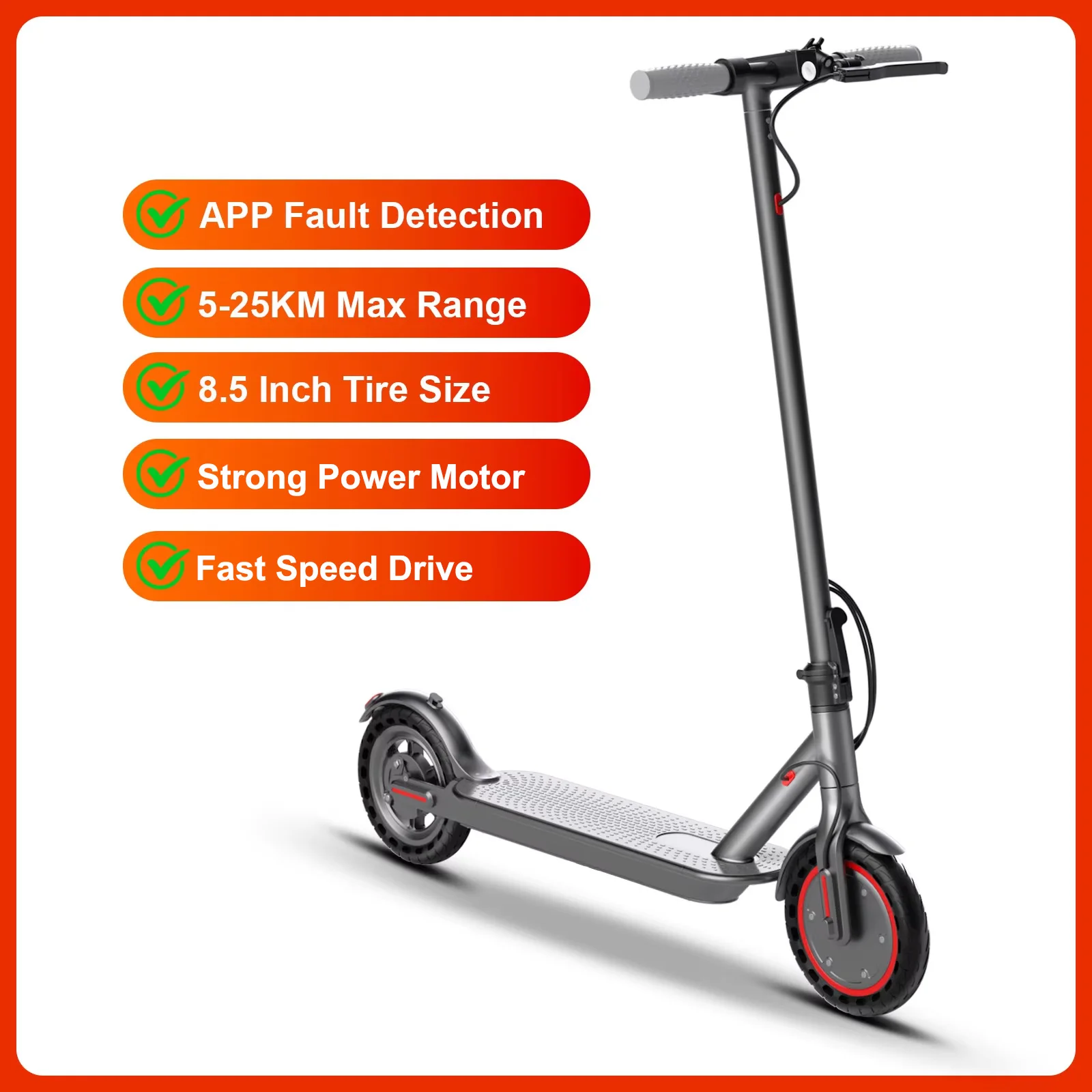 2026 Design JUICEASE TUYA Elektrische Scooter 5-30KM Bereik Draagbare Verlichting E-scooter met Cruise Control AOVOPRO APP