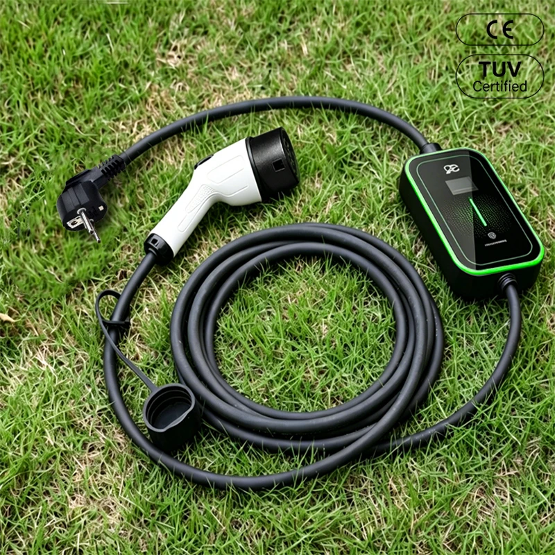 Portable Electric Car Charger with Graffiti Application Wifi and Bluetooth Portable Ev Charger 3.5KW