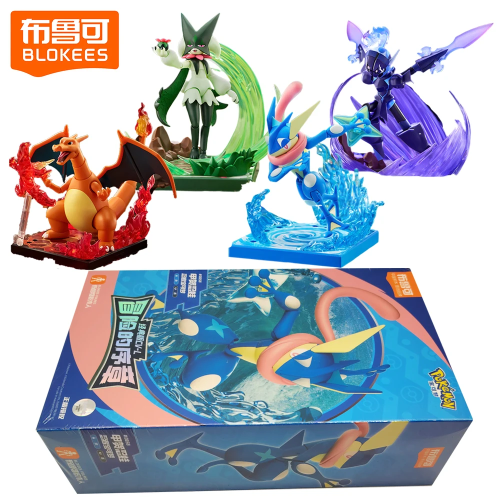 

Original BLOKEES Pokemon CV-L Series Action Figures Classic Designs Ceruledge Meowscarada Creative Model Decor Collectible Gifts