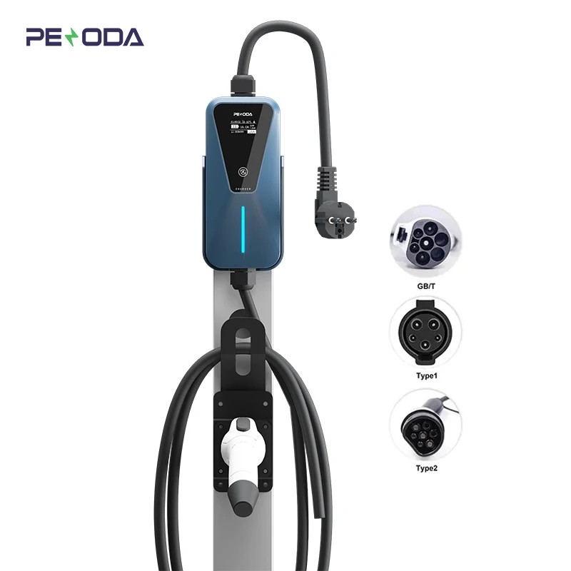 מטען רכב עמיד לליה ביתיים 1 שלב 16a מטען נייד ב סוג 1 סוג 2 gb/t ac מטען 110v