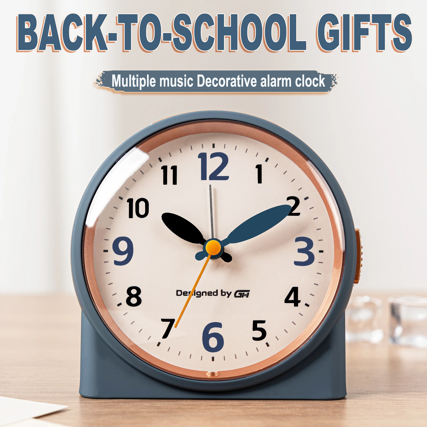 

Children's alarm clock, music ringtones, snooze and night light functions, a must-have for the back-to-school season