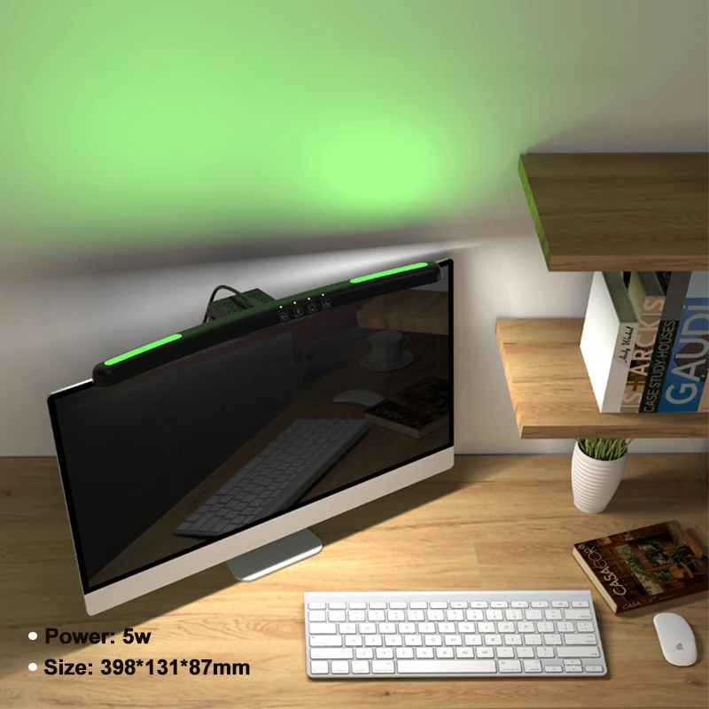 

Computer Backlight RGB Monitor Reading Light Bar Dimming Curved Screen Light Hanging Game Light Bar