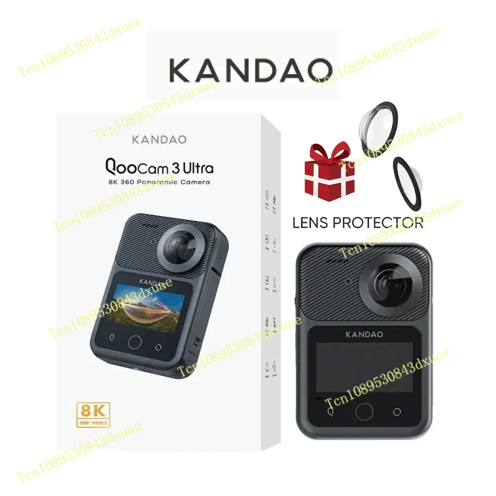 KanDao QooCam 3  360 Action ,8K Waterproof Sports  with Dual 1/1.7