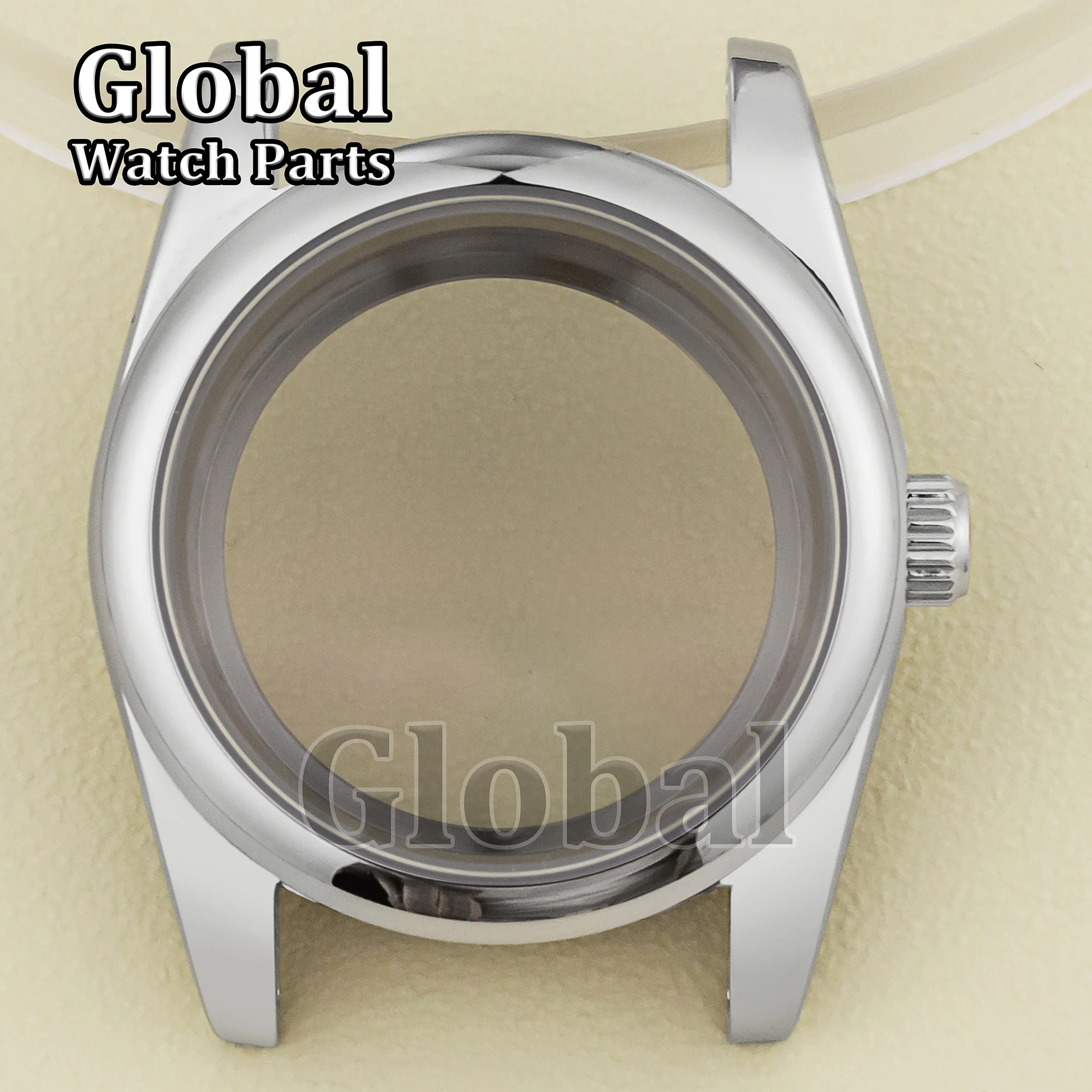 حافظة ساعة من الفولاذ المقاوم للصدأ عالية الجودة من زجاج الياقوت لـ Datejust 10ATM مقاومة للماء قابلة للتطبيق NH35 NH36 حركة أوتوماتيكية