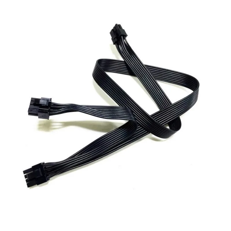 Modular Power Supply Extension Cable 6Pin to Dual SATA Connector for Computer Internal Hardware Connection