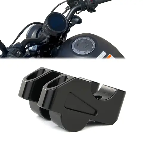 오토바이 핸들라이저 핸들 바 마운트 클램프 어댑터, 혼다 CMX300 Rebel 300, ABS CMX500 Rebel 500, ABS CMX1100 Rebel 1100