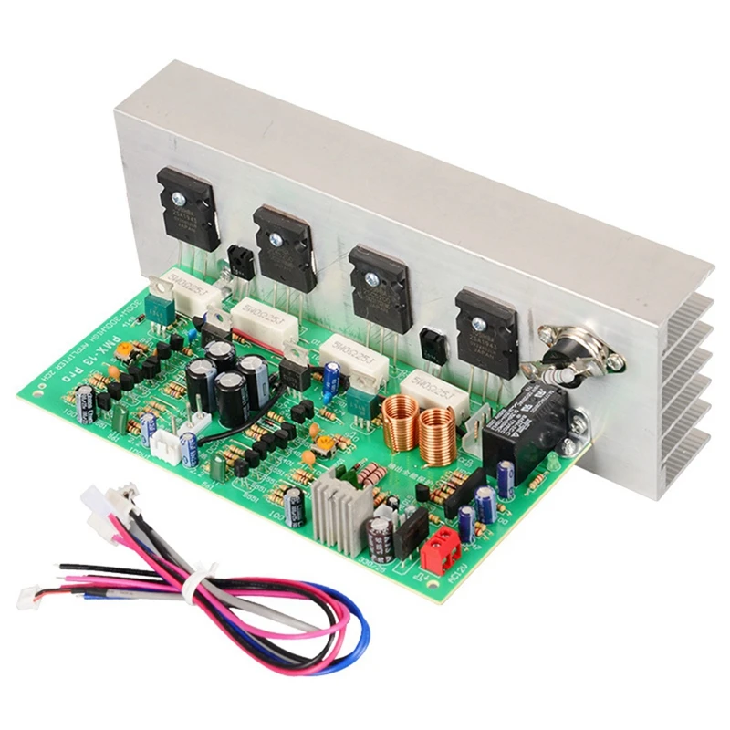 

New PMX-300W Two-Channel High-Power Amplifier Board 2SA1943/2SC5200 With Temperature Control Stereo Audio Module