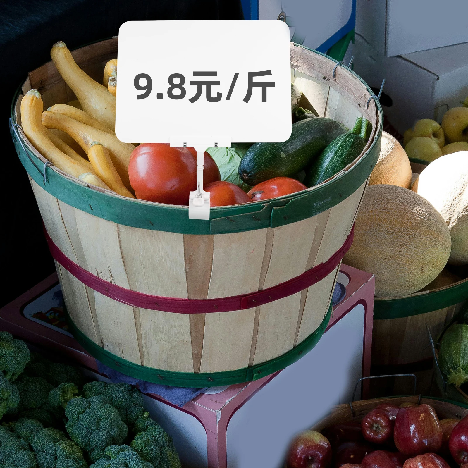 Soporte de etiqueta de precio borrable, estante de carteles publicitarios, abrazadera de precio de supermercado, soporte de letrero multifunción, tienda ligera