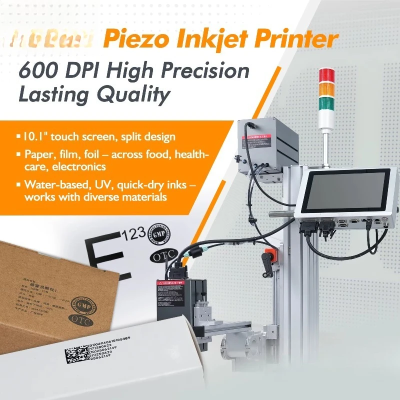 FL Wholesale Single-head Piezoelectric Inkjet Printer Split Design PIJ QR Code/Barcode Printing Machine Customized