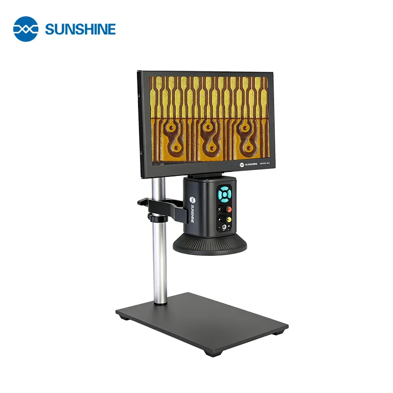 SUNSHINE MS10E-04 4k HD Digital Microscope 10.1 Inch Screen Adjustable Light Type-C HD Sensor For PCB Phone Laptop Repair Tool