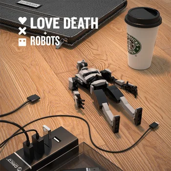 Moc X-Box3500 Robot Movie Love Death and Robots Toys Building Blocks Mini Figures Kids Bricks Toys Gifts for Children