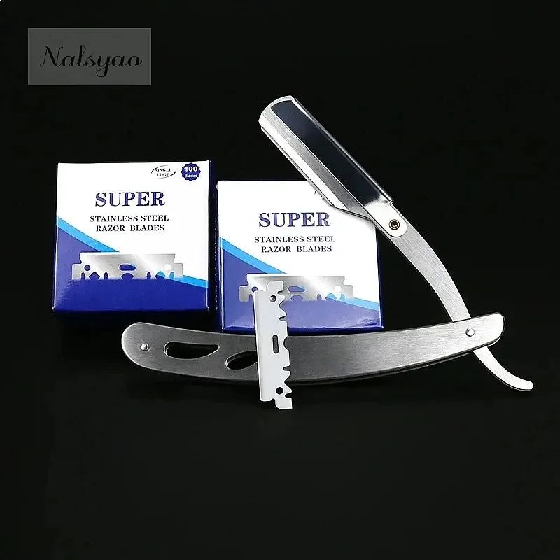 10/100/200PCS Single-sided Stainless Steel Razor Blades Men Manual Shaving Shaver Barber Tool
