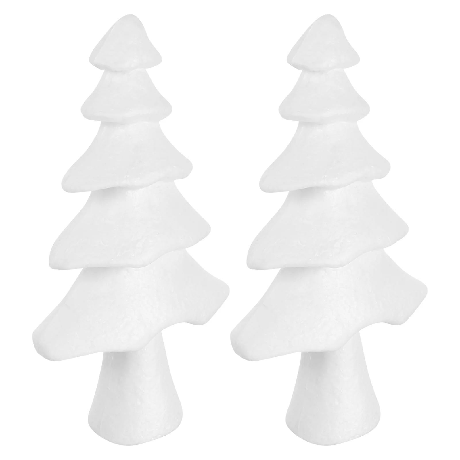 2Pcs Tree Shape Decor for Desktop Showcase Tabletop Adornment DIY Craft Material Festive Holiday Decorations