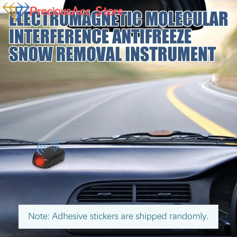 Winter Auto Solar Interference Snow Removal Device, FrontRear Windshield Antifreeze Molecular Electromagnet