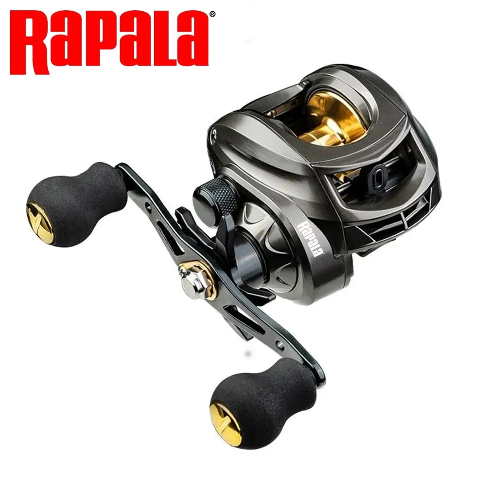 Rapala High Speed Baitcasting Reel Casting Fishing Reel 8KG Max Drag Carp Fishing Tackle Metal Spool+Glasses