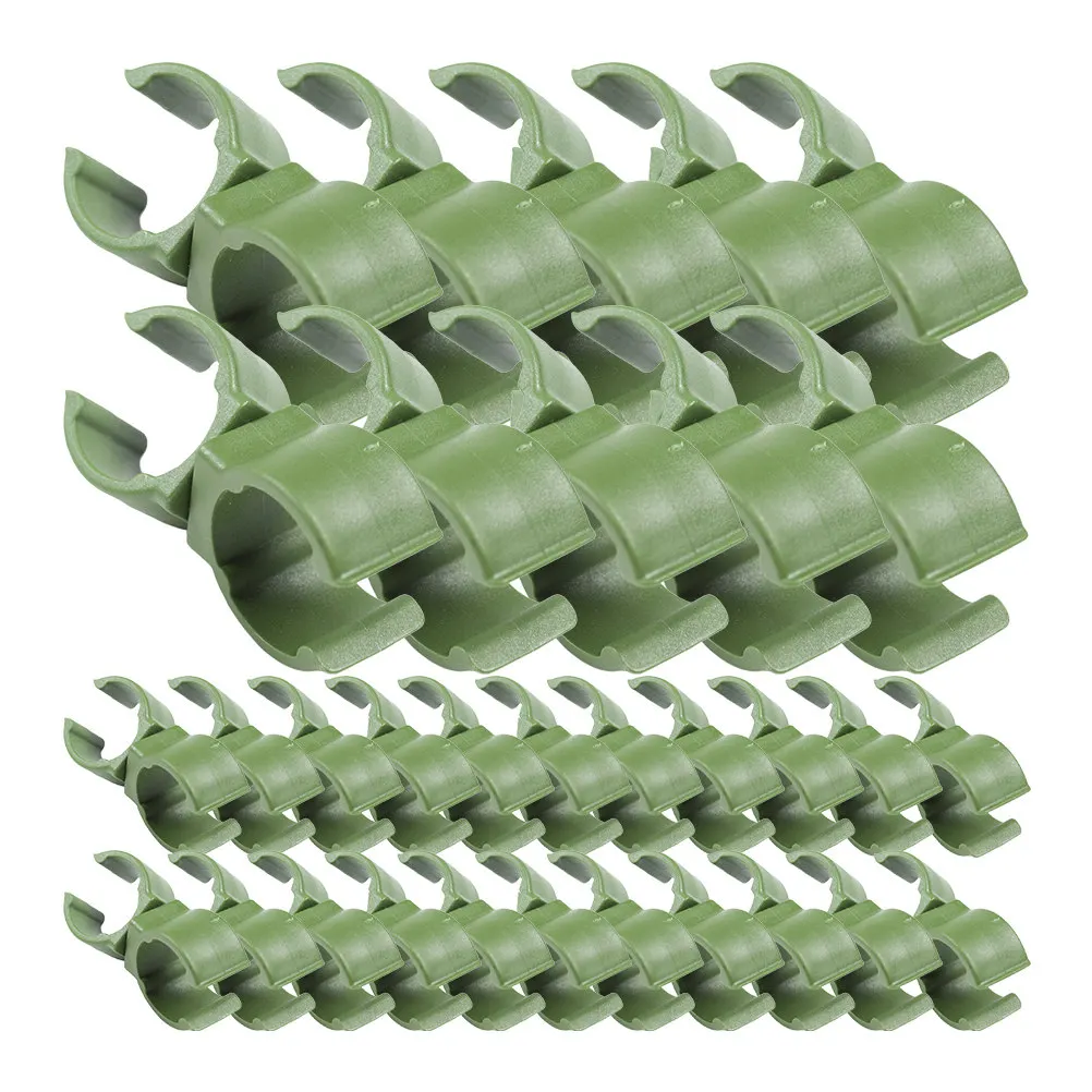 50Pcs Trellis Fixing Buckles Plastic Plant Connector Buckles Convenient Easy Install for Plant Rack Support Vine Growing