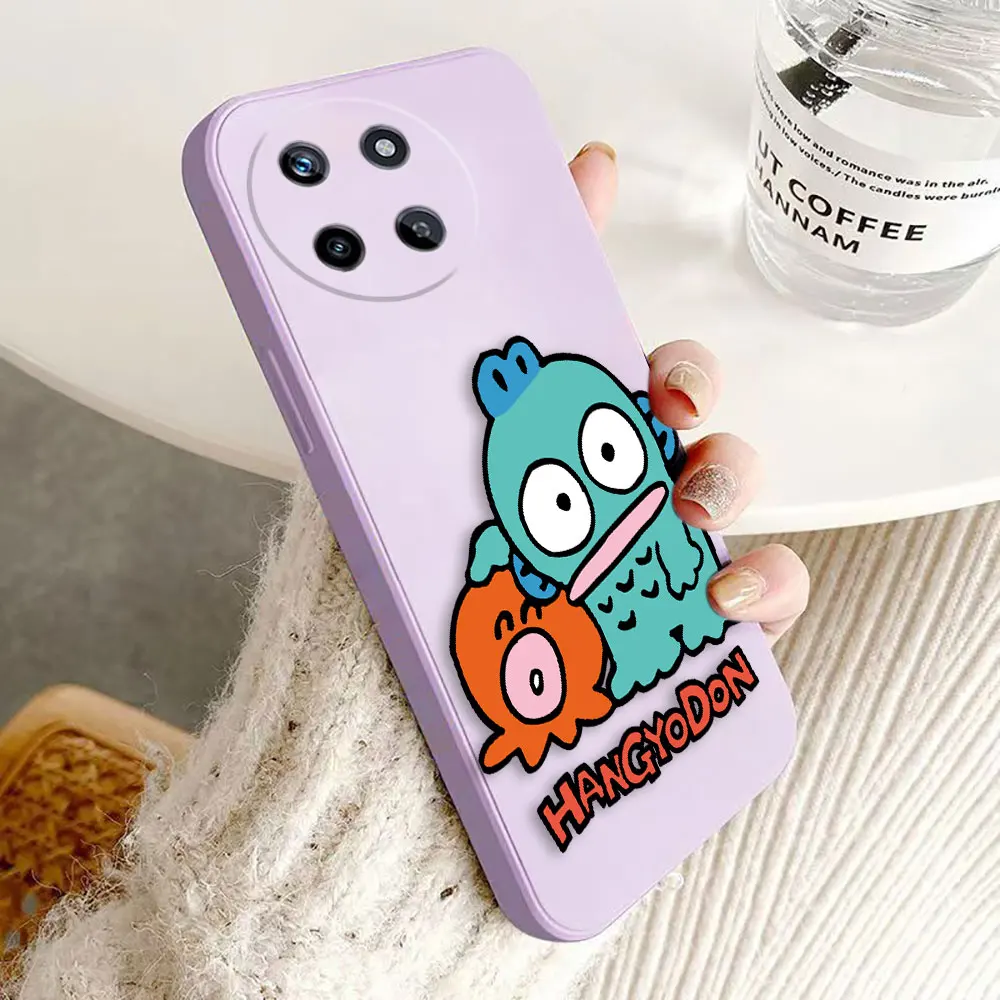 Cartoon Hangyodon Cover Phone Case For OPPO Realme 11 10 9 9I 8 8I 7 7I 6 PRO PLUS 4G 5G Colour Silicone Case Funda Coque Shell