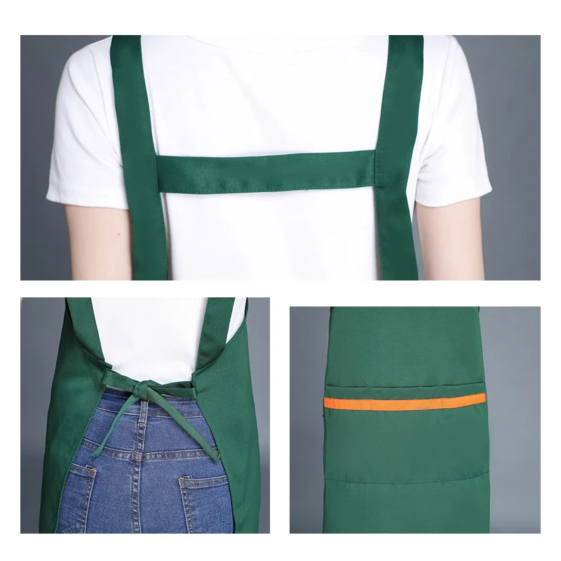 Unisex Kitchen Apron Chef Kitchen Home Nail Salon Studio Barber Shop Restaurant Waiter Work Apron Flower Shop Cake Shop