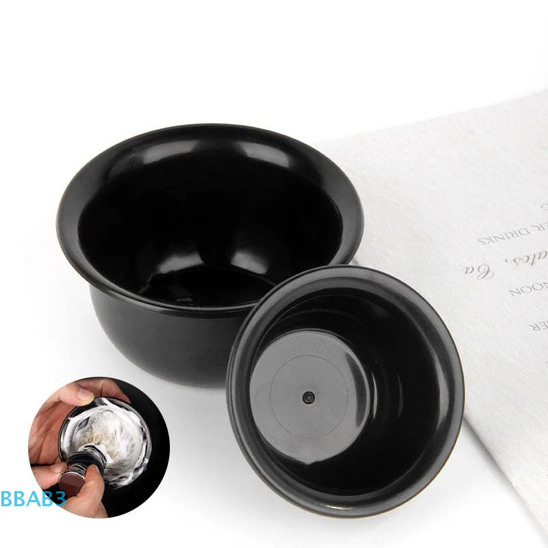 Shaving Cream Bowl Deep Design Shave Cup Plastic Container Soup Storage Bowl Sturdy Anti Slip Shaving Foaming Bowl Barber