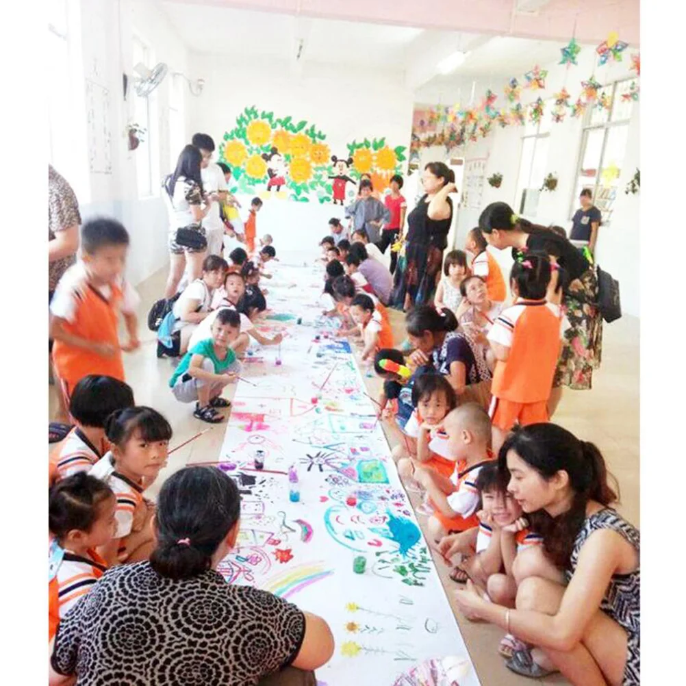 

Large Roll Drawing Paper Long Scroll White Poster For Easel Wrapping Craft Painting Sketching Student Art Supply Creativity
