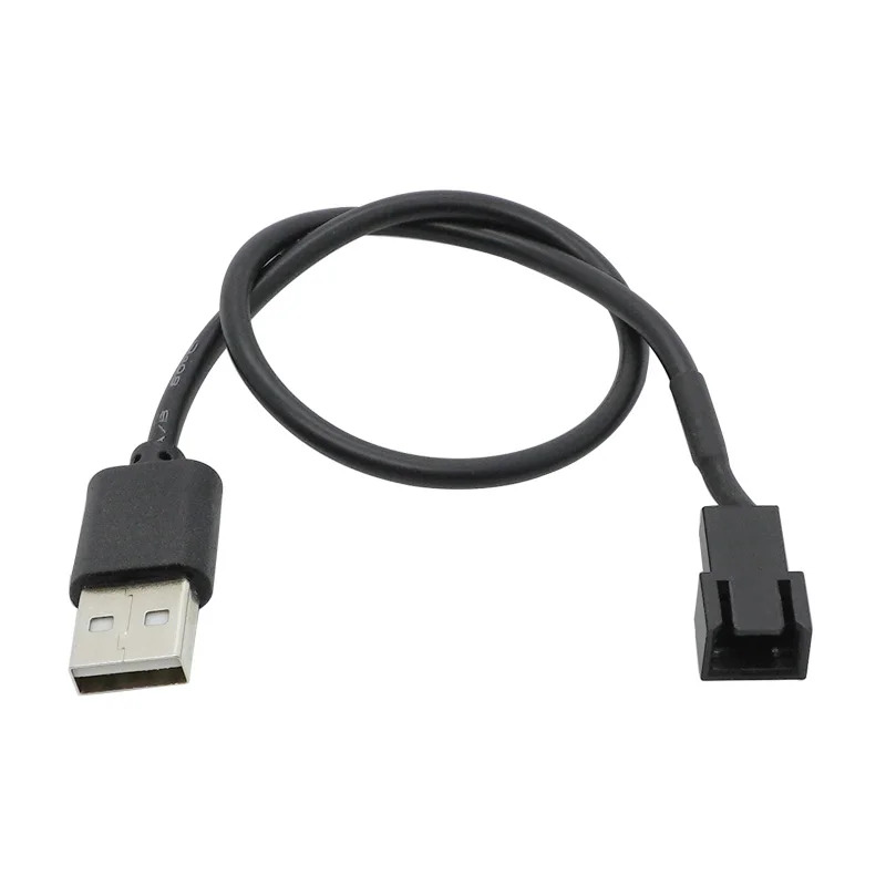 USB 2.0 A Male To 3-Pin Connector Adapter Cable For 5V Computer PC Fan Dropshipping 30CM/60CM